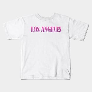 Los Angeles - Purple Kids T-Shirt